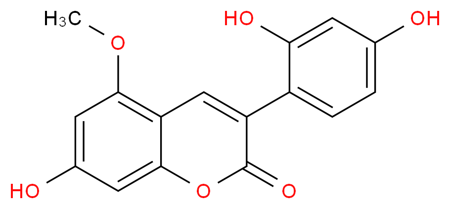 7,2',4'-Trihydroxy-5-methoxy-3-phenylcoumarin_分子结构_CAS_1092952-62-9)