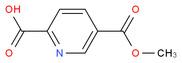 5-(Methoxycarbonyl)pyridine-2-carboxylic acid_分子结构_CAS_17874-79-2)