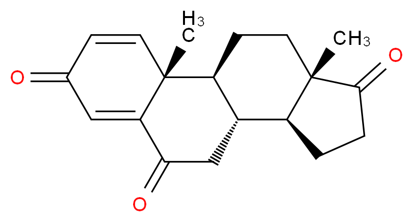 (1S,2R,10R,11S,15S)-2,15-dimethyltetracyclo[8.7.0.0<sup>2</sup>,<sup>7</sup>.0<sup>1</sup><sup>1</sup>,<sup>1</sup><sup>5</sup>]heptadeca-3,6-diene-5,8,14-trione_分子结构_CAS_72648-46-5