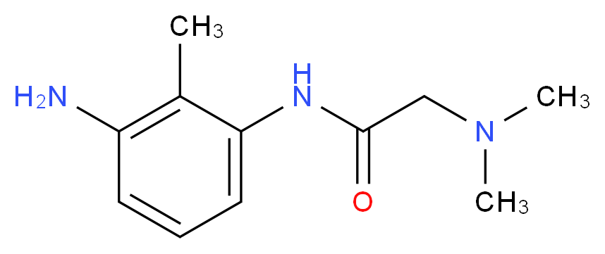 N-(3-amino-2-methylphenyl)-2-(dimethylamino)acetamide_分子结构_CAS_946782-98-5