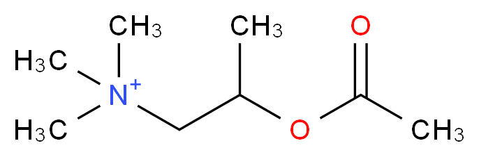 [2-(acetyloxy)propyl]trimethylazanium_分子结构_CAS_55-92-5