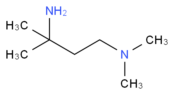 (3-amino-3-methylbutyl)dimethylamine_分子结构_CAS_933738-55-7