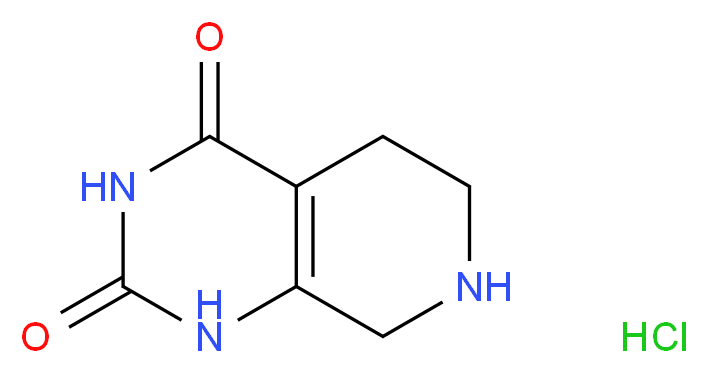 5,6,7,8-Tetrahydropyrido[3,4-d]pyrimidine-2,4(1H,3H)-dione hydrochloride_分子结构_CAS_)