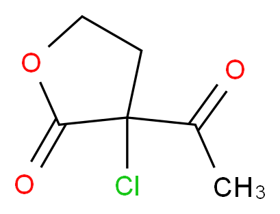 3-acetyl-3-chlorooxolan-2-one_分子结构_CAS_2986-00-7