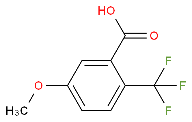 5-methoxy-2-(trifluoromethyl)benzoic acid_分子结构_CAS_716-31-4