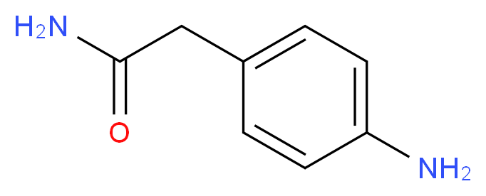 2-(4-aminophenyl)acetamide_分子结构_CAS_6633-76-7)