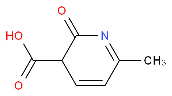 6-methyl-2-oxo-2,3-dihydropyridine-3-carboxylic acid_分子结构_CAS_38116-61-9