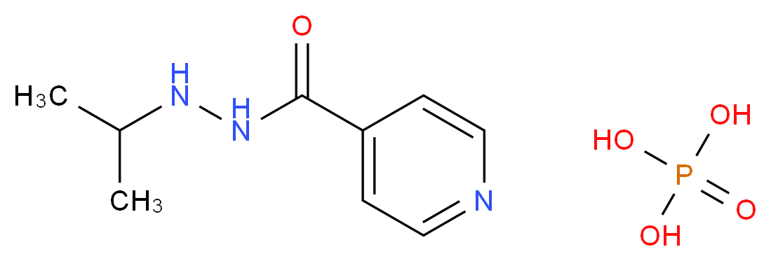 异丙烟肼 磷酸盐_分子结构_CAS_305-33-9)