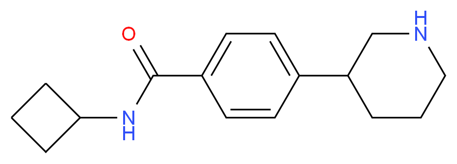 N-cyclobutyl-4-piperidin-3-ylbenzamide_分子结构_CAS_)