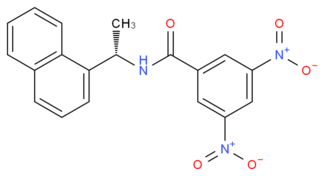 N-[(1S)-1-(naphthalen-1-yl)ethyl]-3,5-dinitrobenzamide_分子结构_CAS_85922-31-2