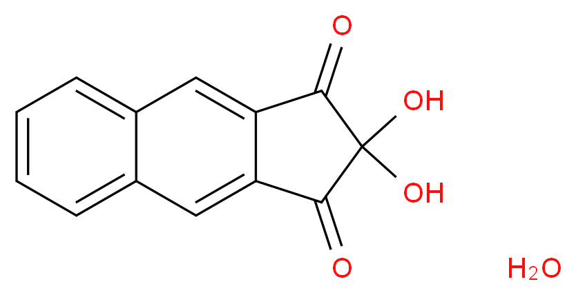 2,2-dihydroxy-1H,2H,3H-cyclopenta[b]naphthalene-1,3-dione hydrate_分子结构_CAS_1049701-64-5