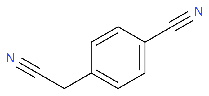 4-(cyanomethyl)benzonitrile_分子结构_CAS_876-31-3