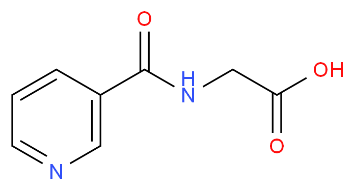 2-(pyridin-3-ylformamido)acetic acid_分子结构_CAS_)