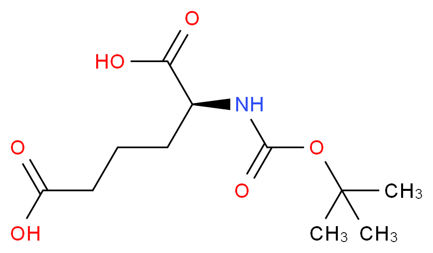 (2S)-2-{[(tert-butoxy)carbonyl]amino}hexanedioic acid_分子结构_CAS_77302-72-8