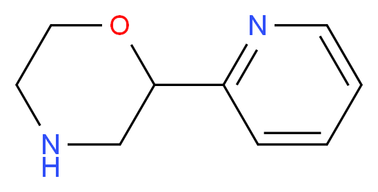 2-(pyridin-2-yl)morpholine_分子结构_CAS_1018656-53-5