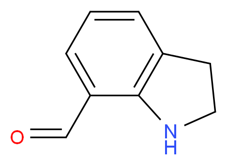 2,3-dihydro-1H-indole-7-carbaldehyde_分子结构_CAS_143262-21-9