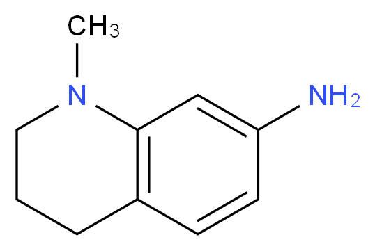 1-methyl-1,2,3,4-tetrahydroquinolin-7-amine_分子结构_CAS_304690-94-6