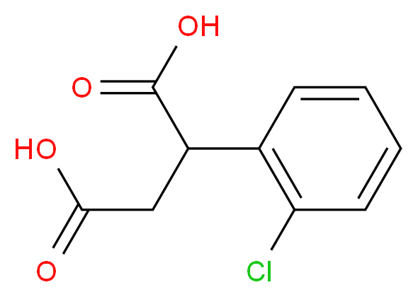 2-(2-chlorophenyl)butanedioic acid_分子结构_CAS_6954-40-1