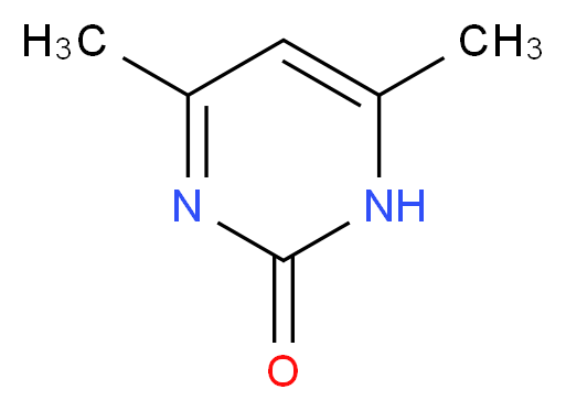 4,6-dimethyl-1,2-dihydropyrimidin-2-one_分子结构_CAS_108-79-2