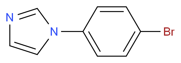 1-(4-bromophenyl)-1H-imidazole_分子结构_CAS_10040-96-7