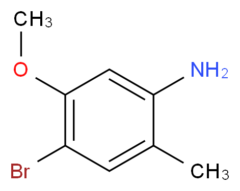 4-bromo-5-methoxy-2-methylaniline_分子结构_CAS_152626-77-2