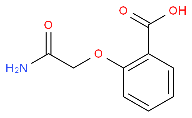 2-(carbamoylmethoxy)benzoic acid_分子结构_CAS_56424-81-8