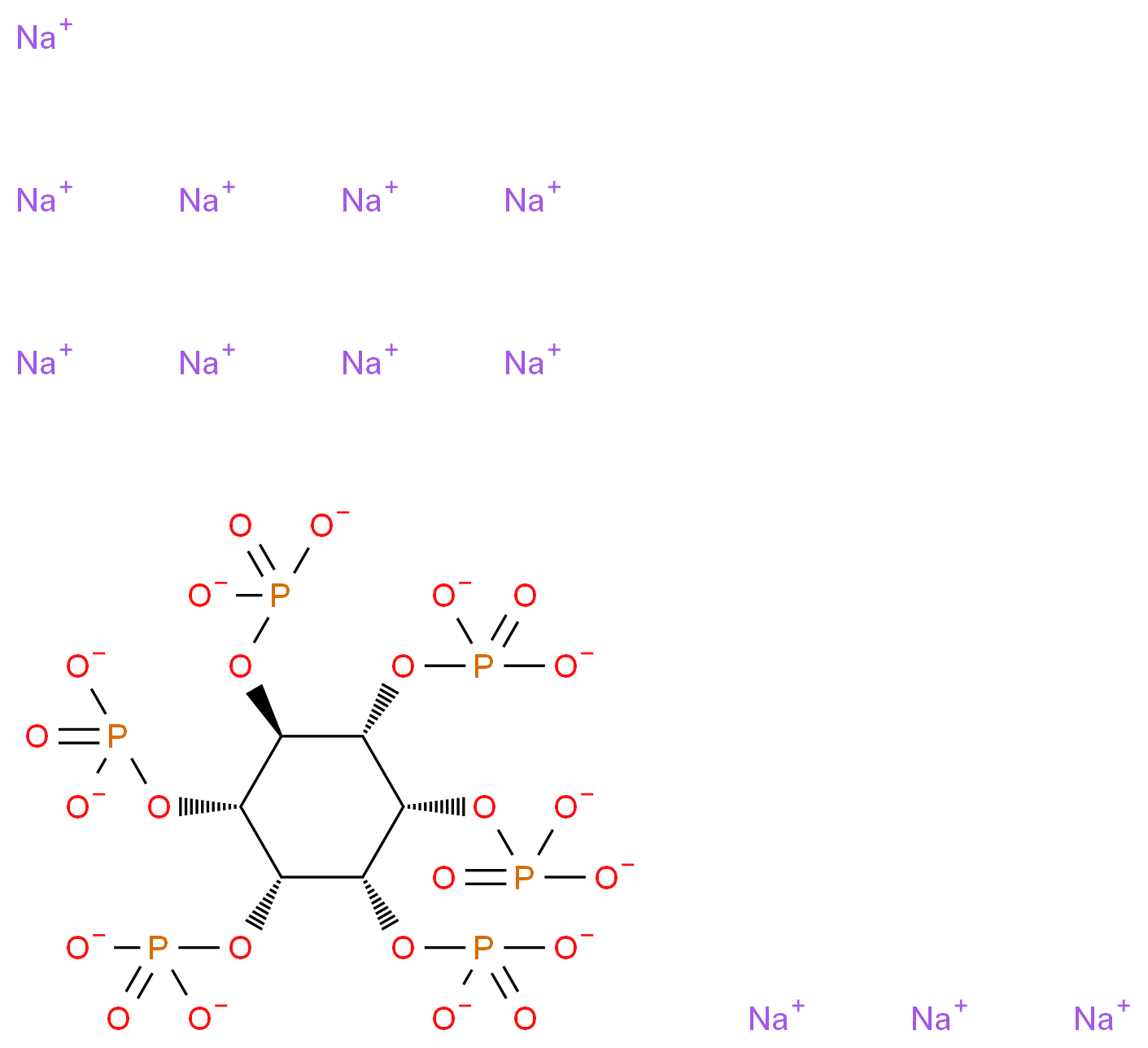 Sodium phytate_分子结构_CAS_14306-25-3)