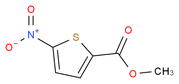 methyl 5-nitrothiophene-2-carboxylate_分子结构_CAS_5832-01-9