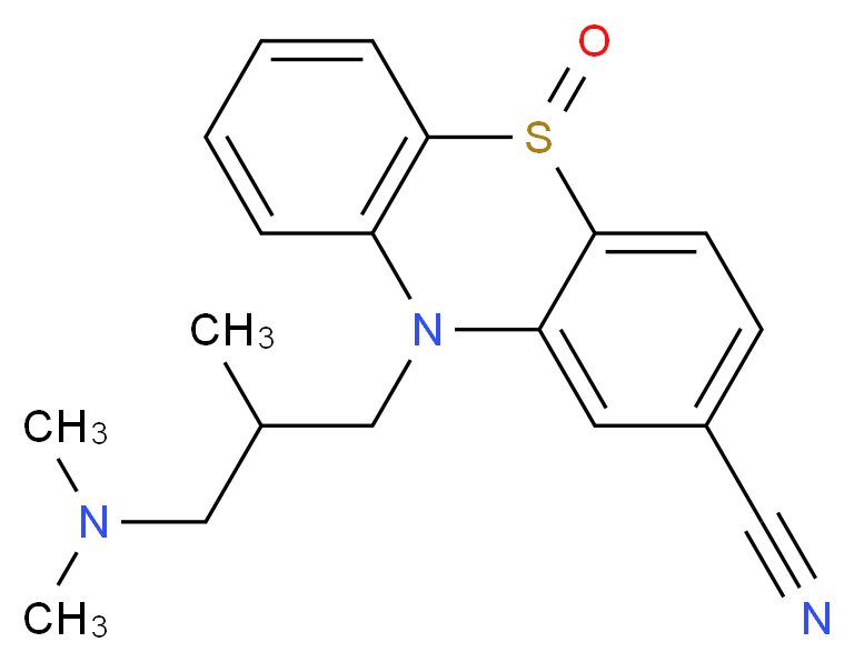 Cyamepromazine Sulfoxide_分子结构_CAS_13384-45-7)