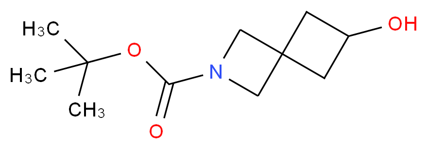 6-Hydroxy-2-azaspiro[3.3]heptane-2-carboxylic acid tert-butyl ester_分子结构_CAS_1147557-97-8)