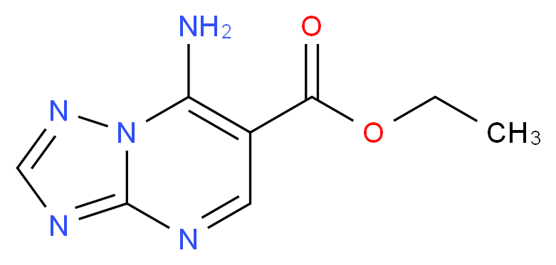 Ethyl 7-amino[1,2,4]triazolo[1,5-a]pyrimidine-6-carboxylate_分子结构_CAS_92673-40-0)