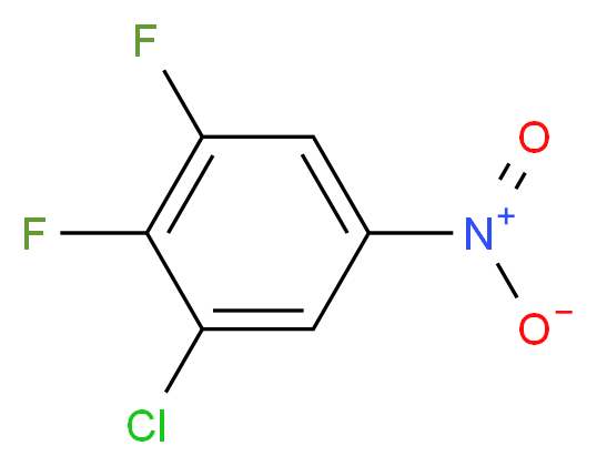 3-Chloro-4,5-difluoronitrobenzene_分子结构_CAS_)