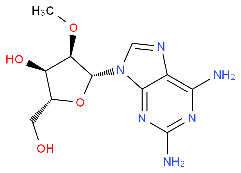 2-AMINO-2'-O-METHYLADENOSINE_分子结构_CAS_80791-87-3)