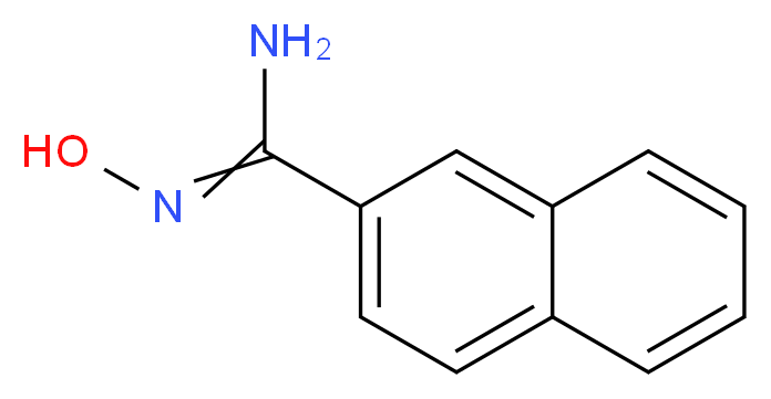 (Z)-N'-hydroxynaphthalene-2-carboximidamide_分子结构_CAS_64893-54-5