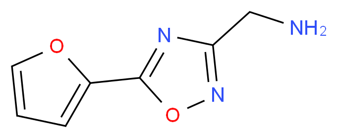 1-[5-(2-furyl)-1,2,4-oxadiazol-3-yl]methanamine_分子结构_CAS_946745-19-3)