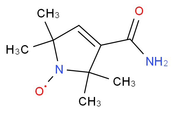 3-氨基甲酰-2,2,5,5-四甲基-3-吡咯啉-1-氧基_分子结构_CAS_3229-73-0)