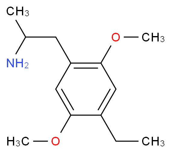 1-(4-ethyl-2,5-dimethoxyphenyl)propan-2-amine_分子结构_CAS_15588-95-1