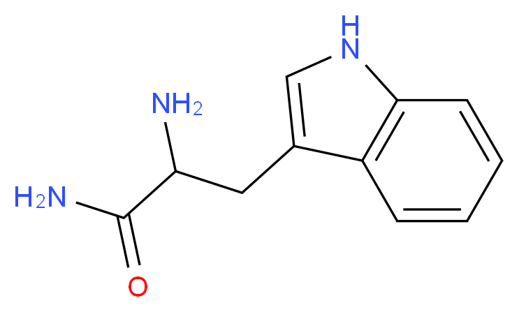 2-Amino-3-(1H-indol-3-yl)propanamide_分子结构_CAS_6720-02-1)