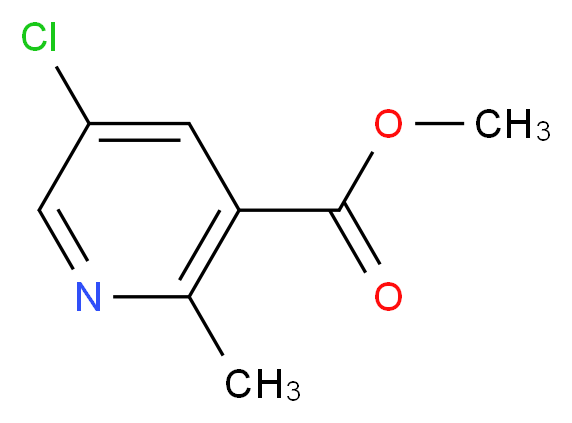 Methyl 5-chloro-2-methylnicotinate_分子结构_CAS_350597-49-8)