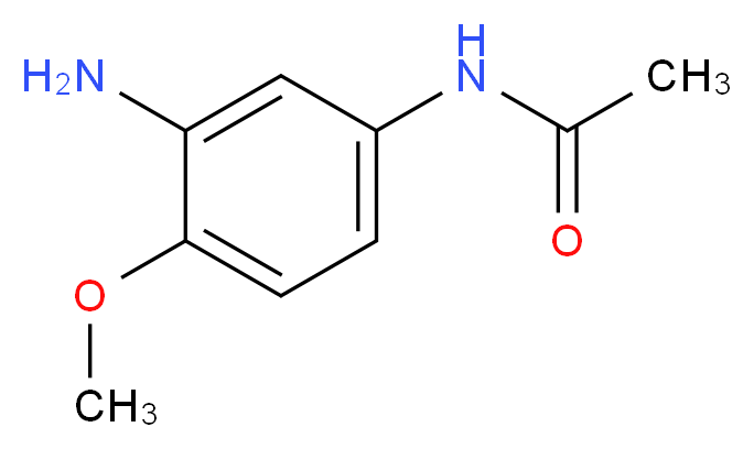 N-(3-amino-4-methoxyphenyl)acetamide_分子结构_CAS_6375-47-9