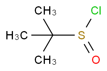 2-methylpropane-2-sulfinyl chloride_分子结构_CAS_31562-43-3