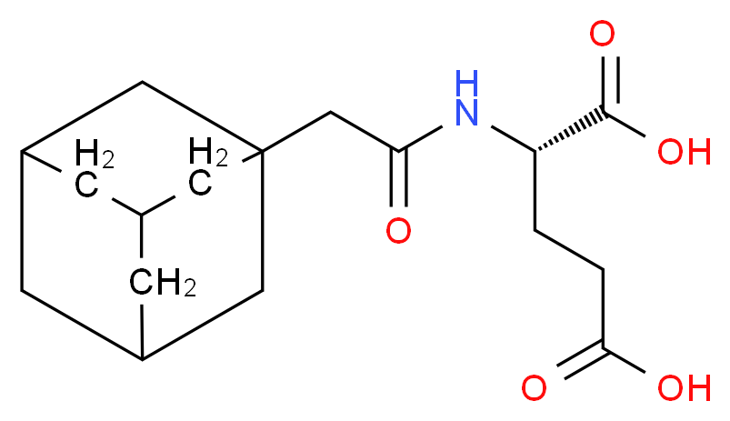 (2S)-2-[(1-adamantylacetyl)amino]pentanedioic acid_分子结构_CAS_)