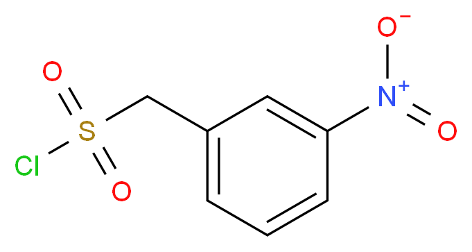 3-NITROPHENYLMETHANESULFONYL CHLORIDE_分子结构_CAS_58032-84-1)