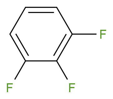 1,2,3-trifluorobenzene_分子结构_CAS_1489-53-8