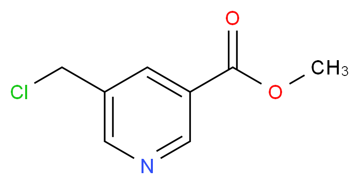methyl 5-(chloromethyl)pyridine-3-carboxylate_分子结构_CAS_562074-61-7