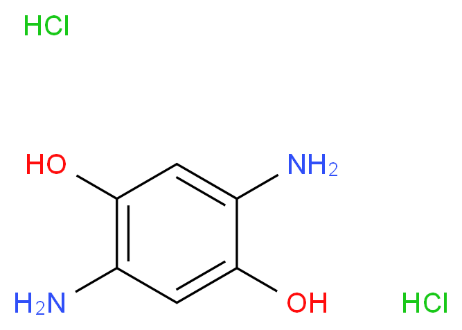 2,5-diaminobenzene-1,4-diol dihydrochloride_分子结构_CAS_24171-03-7