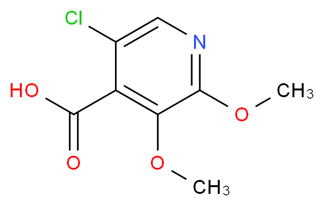5-Chloro-2,3-dimethoxyisonicotinic acid_分子结构_CAS_)