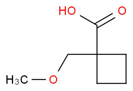 1-(methoxymethyl)cyclobutane-1-carboxylic acid_分子结构_CAS_1082766-22-0