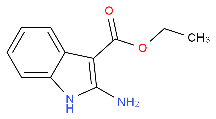 Ethyl 2-Aminoindole-3-carboxylate_分子结构_CAS_6433-72-3)