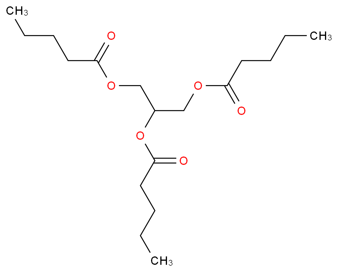 GLYCERYL TRIVALERATE_分子结构_CAS_620-68-8)